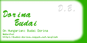 dorina budai business card